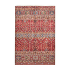 Tapis rectangulaire Faye 300 Multi / Rot 110cm x 180cm avec motifs floraux et géométriques