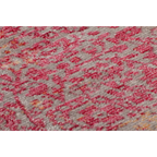 Tapis oriental rouge à motifs vieillis en polyester tissé ras 120x170 cm