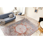 Tapis multicolore Faye 100 avec design circulaire, aspect distressé, 190x290cm