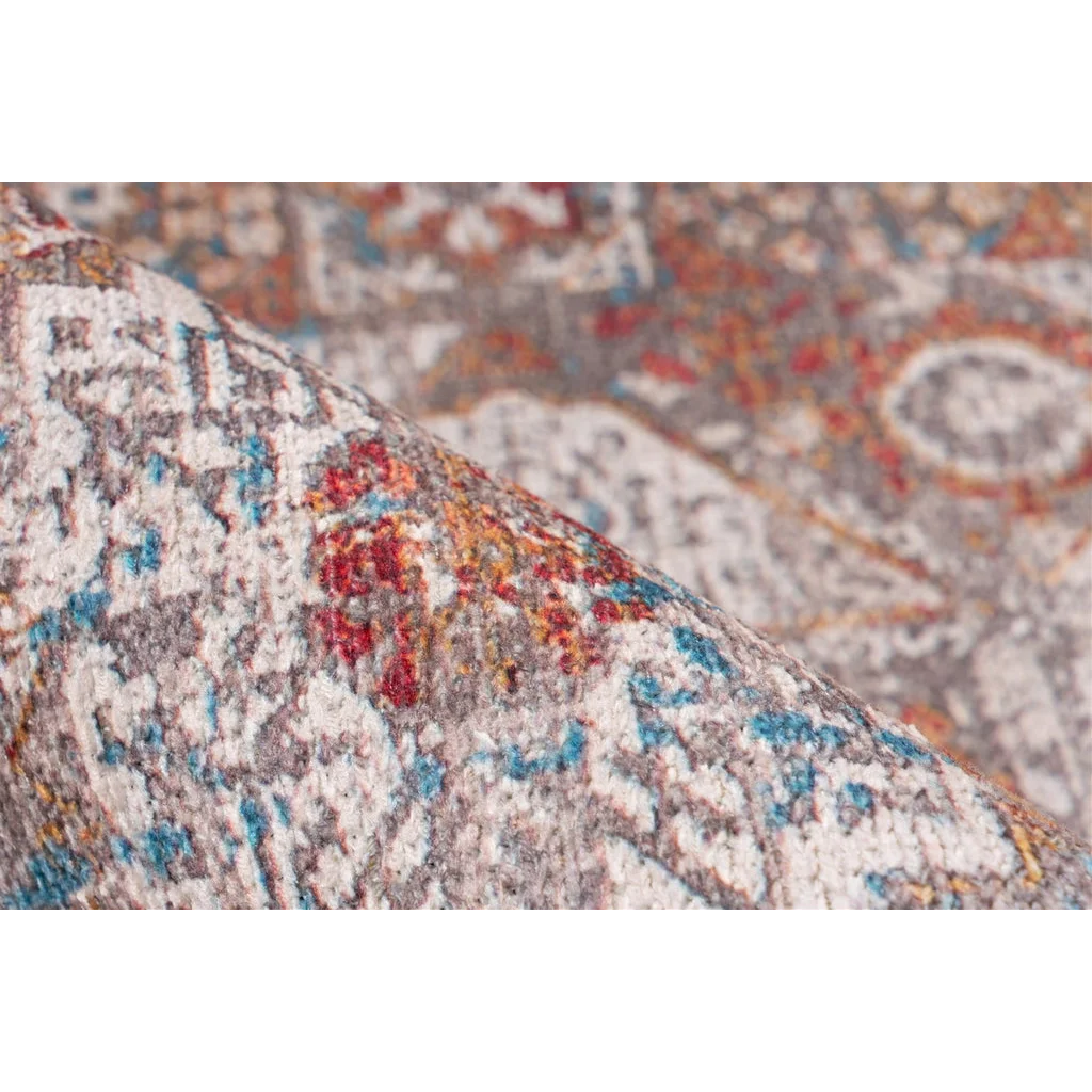 Tapis Faye 100 Multi 110cm x 180cm avec motif abstrait coloré et design varié