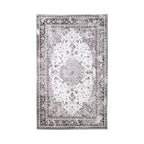 Tapis persan rectangulaire vintage blanc et gris 160x230 cm