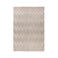 Tapis rectangulaire beige à motif chevron en relief bouclé 160x230 cm