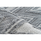 Tapis à motifs gris et blanc avec une boucle texturée pour Sarai 200 Grau / Weiß