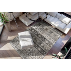 Tapis rectangulaire à motif en gris et blanc pour le produit Ariya 300 Grau 120cm x 170cm