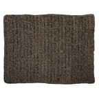 Tapis rectangulaire en jonc de mer naturel noir 200x300 cm