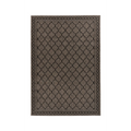Tapis rectangulaire motif marocain gris brun pour intérieur extérieur avec motif géométrique