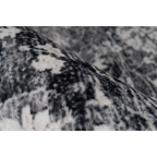 Tapis rectangulaire motifs persans effet vieilli gris noir 200x290 cm