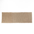 Tapis rectangulaire en sisal tressé naturel beige, 200x70 cm, texture tissée