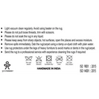 Tapis rectangulaire tissé main en jute et laine tons naturels rayé 160x230 cm