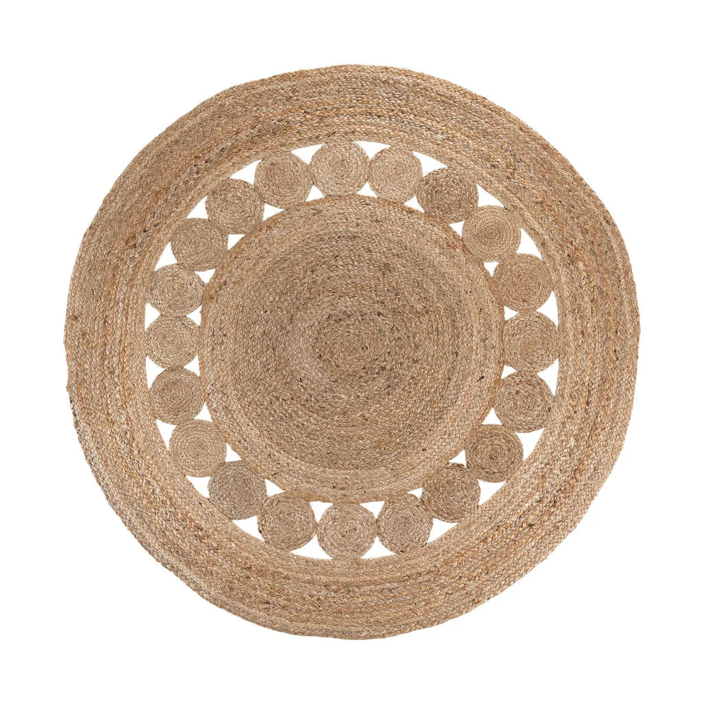 Tapis rond en jute naturelle tressée Ø150 cm