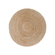 Tapis rond en jute naturelle tressée diamètre 90 cm, idéale décoration écologique