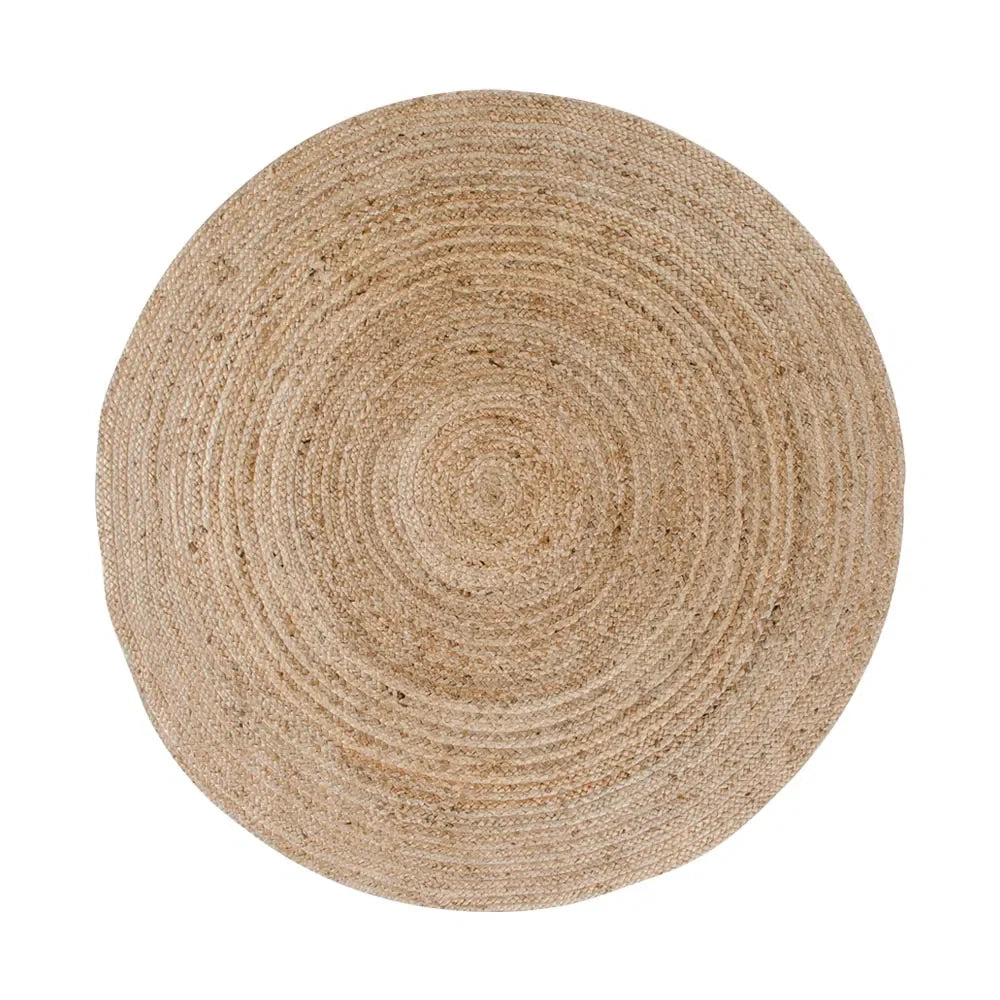 Tapis rond en jute tressée – Motif concentrique – Ø150 cm