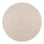 Tapis rond en matière recyclée avec tressage spirale, diamètre 180 cm