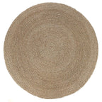 Tapis rond en sisal tressé motif spiralé beige naturel Ø200 cm