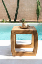 Table d’appoint en bois avec tasse à café pour Ensemble de 6 La Tasse Cascais M