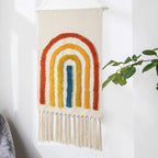 Tenture murale boho avec franges variante 10