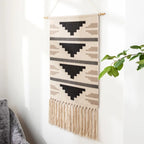 Tenture murale boho avec franges variante 3