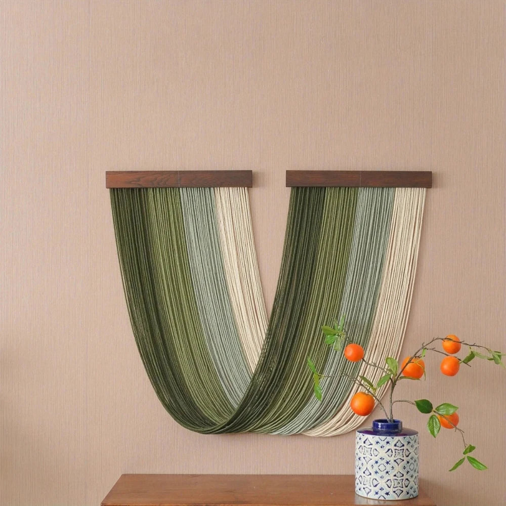 Tenture murale en macramé scandinave variante 1