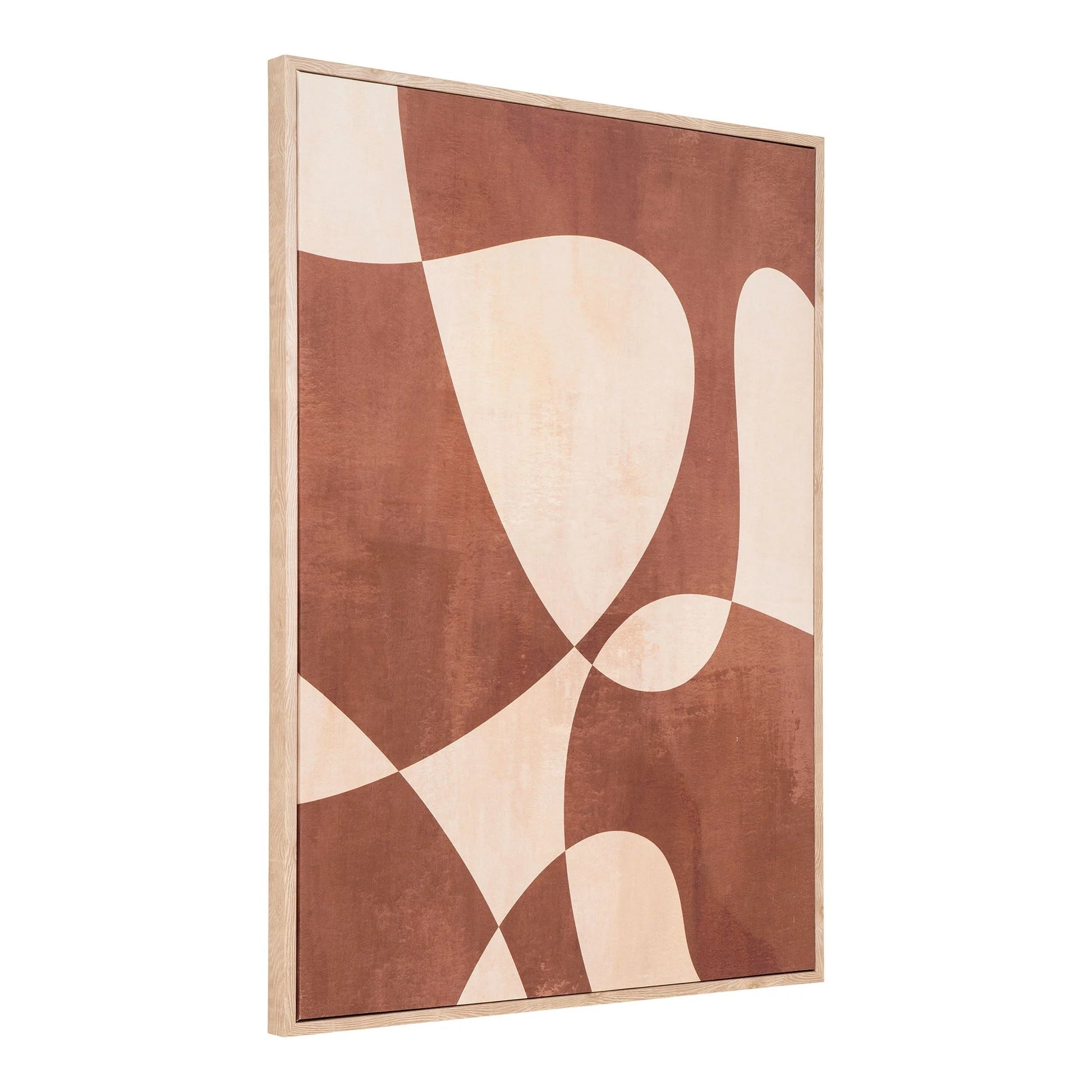 Toile déco 50x70 cm marron et beige