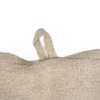 Sac de jute beige texturé avec anses boucle pour cuisine