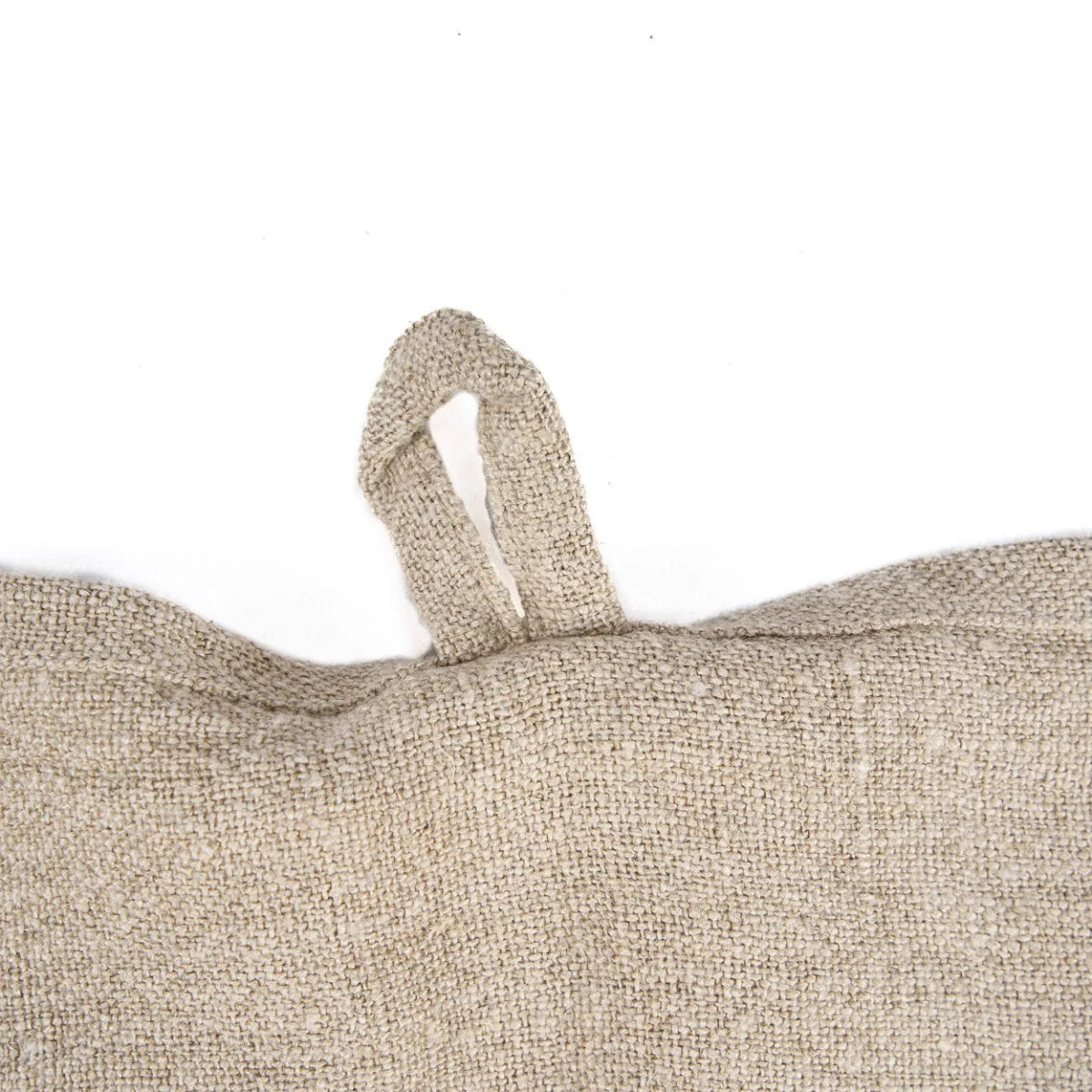 Sac de jute beige texturé avec anses boucle pour cuisine