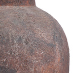 Vase amphore en terracotta patinée bordeaux H70 cm XXL rouillé