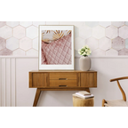 Table console en bois avec deux tiroirs et portes à colonnes, parfait pour Vase Art Deco 320 Elfenbein Silber