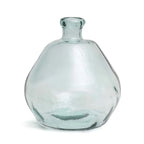 Vase décoratif en verre recyclé bleu H50 cm