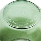 Vase décoratif en verre recyclé vert texturé H35 cm