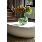 Vase décoratif en verre recyclé vert H35 cm