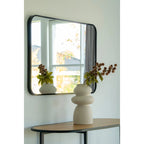 Vase rond en grès beige texturé Ø14,5x26,5 cm pour décoration intérieure