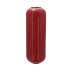 Vase Bodenvase Art Deco 170 Koralle / Gold en cylindre rouge brillant avec bord or