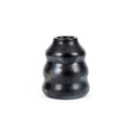 Vase en terre cuite noir fait main 13 cm x 6 cm