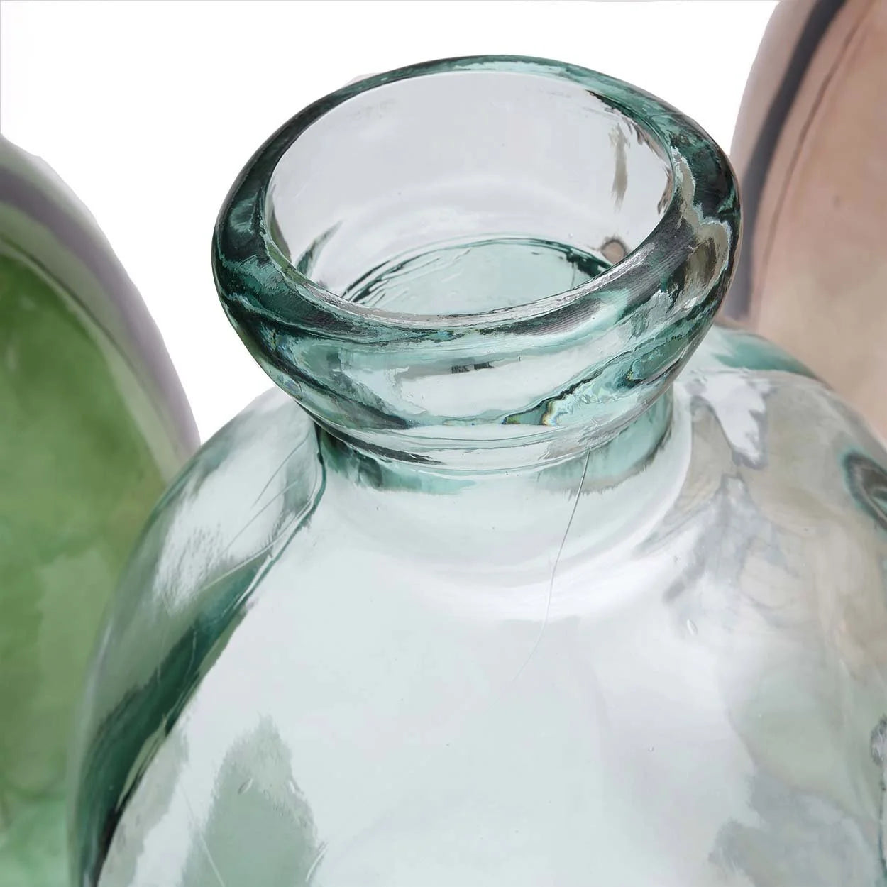Bouchon de bouteille en verre transparent clair pour Vase en verre bleu moderne