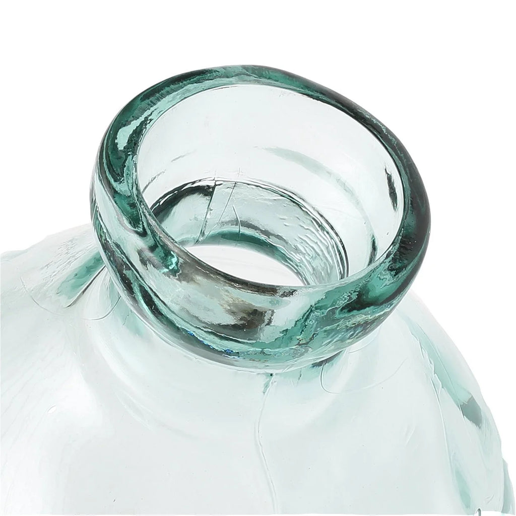 Goulot de bouteille en verre léger bleu cassé pour Vase en verre moderne H73 cm