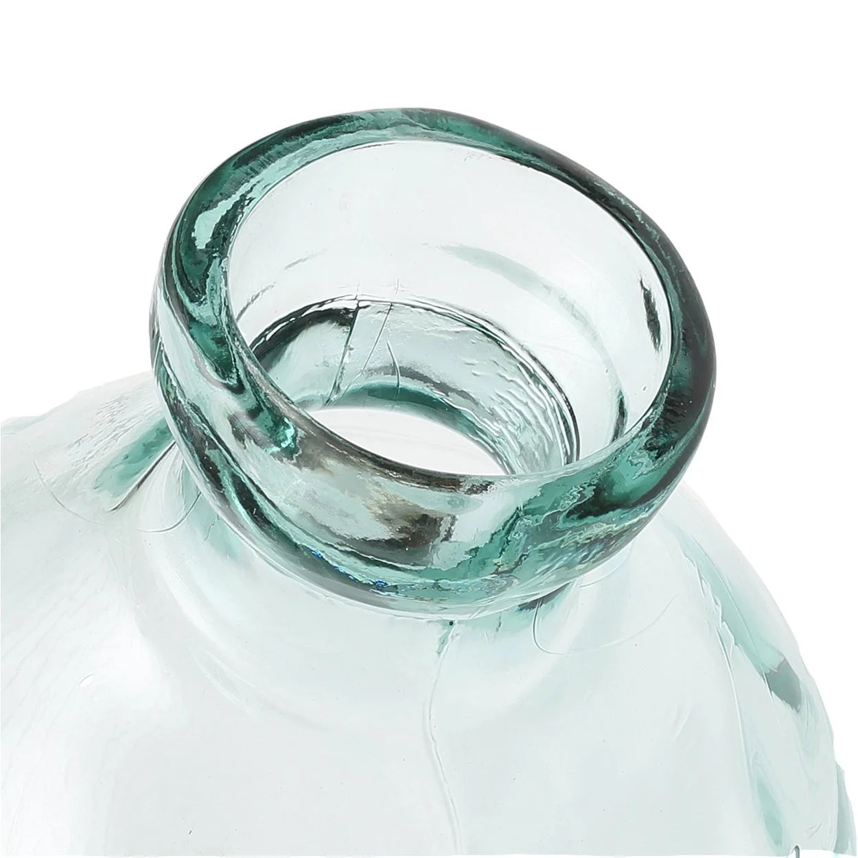 Goulot de bouteille en verre léger bleu cassé pour Vase en verre moderne H73 cm