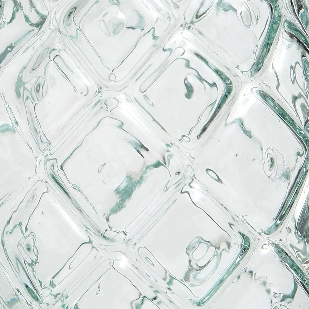 Verre à ananas en verre recyclé – Bleu profond – H15 cm
