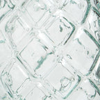 Verre à ananas en verre recyclé – Bleu profond – H15 cm