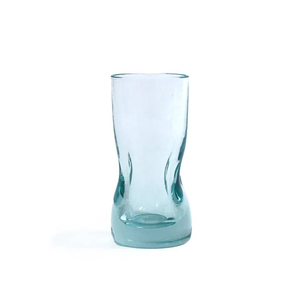 Verre à shot en verre recyclé naturel aquarelle de 9 cm