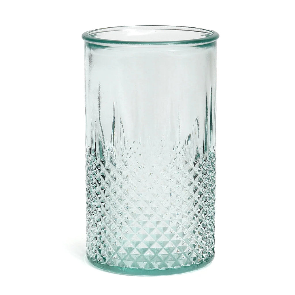 Verre bleu en verre recyclé - 13,5 cm