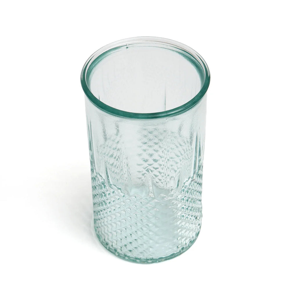 Verre bleu en verre recyclé - 13,5 cm