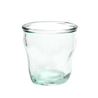 Verre en verre recyclé – Teinte bleue ondulée