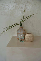 Verre en verre recyclé transparent – Finition bleu clair – H11 cm
